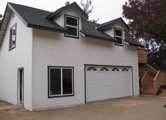 Garage with 2nd story area